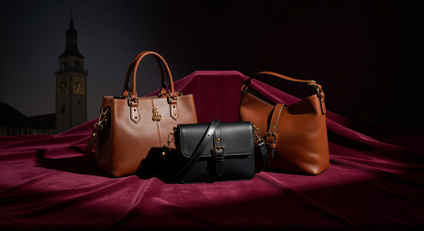 luxury handbag display